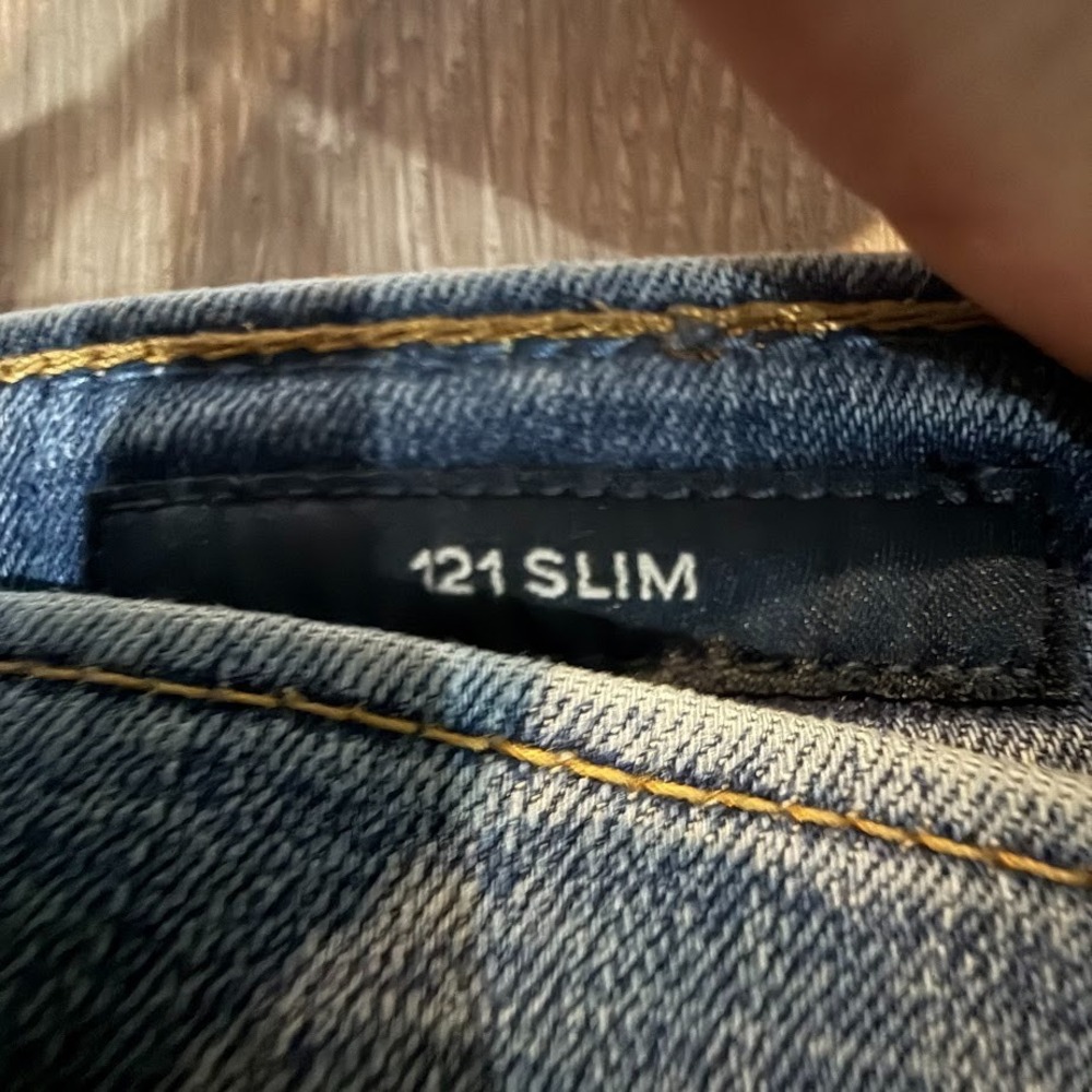 Lucky Brand 121 Slim Jeans Mens 31x32 Blue Straight Slim Denim - Picture 5 of 8